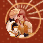 Jaune and Pyrrha from RWBY